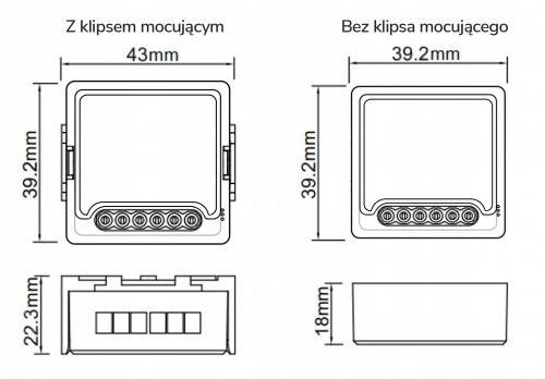 Moduł OXT mini przekaźnik 3 obwody ZigBee TUYA
