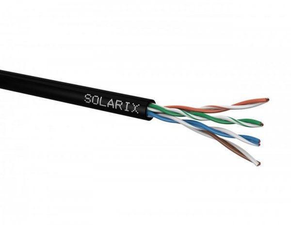KABEL SKRĘTKA SOLARIX CAT.5E U/UTP UV Fca 305m SXKD-5E-UTP-PE