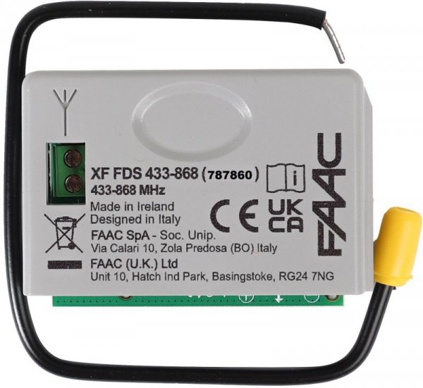 Sterownik/radioodbiornik FAAC XF LC FDS 433-868 MHz (787860)
