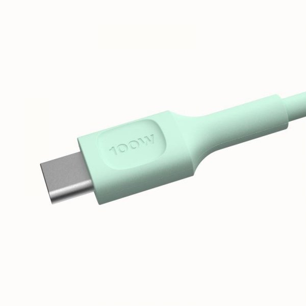 KABEL USB-C / USB-C Greencell PowerFlex 200cm PD 100W zielony silikonowy