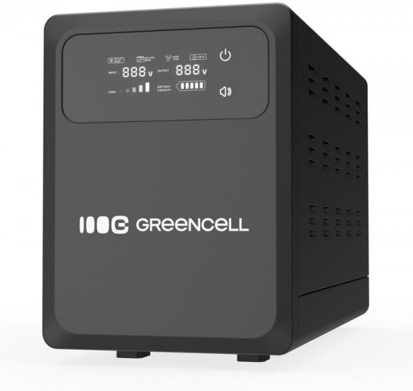 UPS ZASILACZ AWARYJNY Greencell PowerCore 1500VA 1000W AVR 12VDC LCD