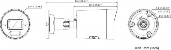 Kamera IP Hikvision DS-2CD2043G2-LIZ2UY/SL(2.8/4)BLACK