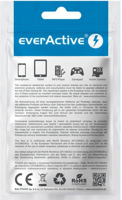 KABEL USB-C / USB-C RGB LED everActive CBB-2PDR 200cm 3A