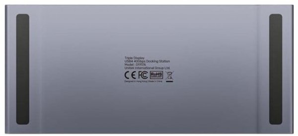 Unitek Potrójna stacja dokująca USB4 40Gb/s,zasilacz 120W
