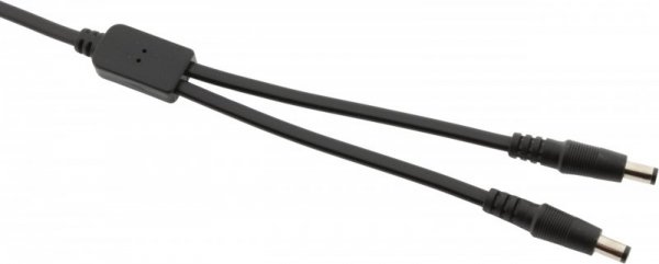Splitter DC ESPE 1x2 gniazdo DC 2,1/5,5 / 2 x wtyk prosty DC 2,1/5,5