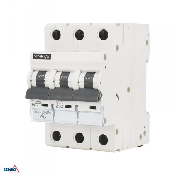 Wyłącznik nadprądowy 6KA 3P C 25A VDE SCHELINGER