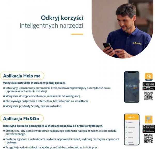 Zestaw Somfy Elixo 3S+ M IO Standard Pack do 600kg bram przesuwnych