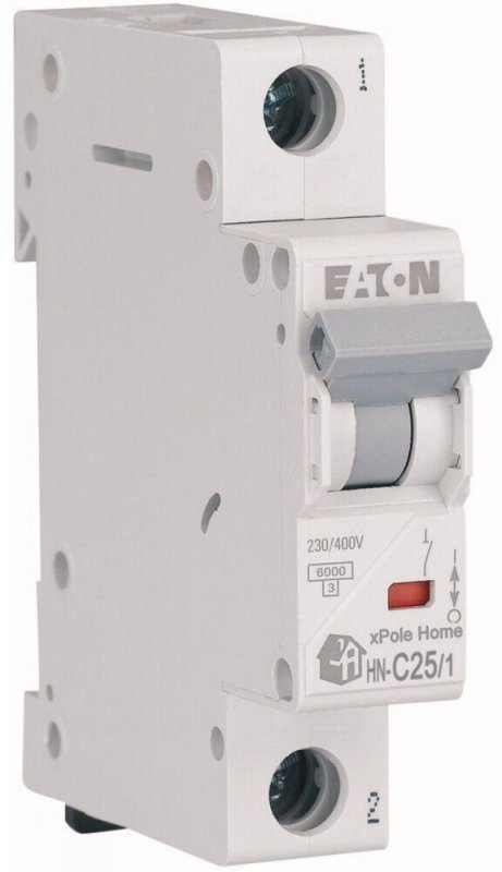 EATON WYŁĄCZNIK NADPRĄDOWY C 25A 1P 1M 6KA HN-C25/1