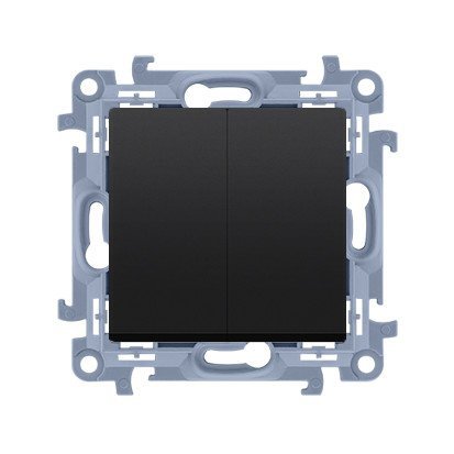 KONTAKT SIMON 10 MODUŁ CZARNY MAT ŁĄCZNIK SERYJNY SAMOZACISKI 10AX 250 V