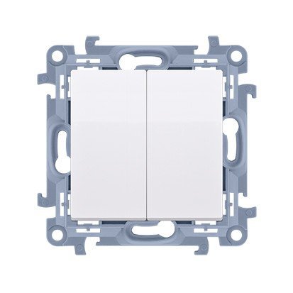 KONTAKT SIMON 10 MODUŁ BIAŁY PRZYCISK 2X 2Z ZACISKI ŚRUBOWE 10AX 250V