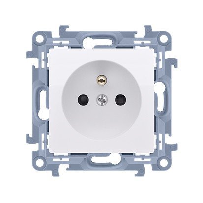KONTAKT SIMON 10 MODUŁ BIAŁY GNIAZDO 1X Z/U Z PRZESŁONAMI SZYBKOZŁĄCZA 16A 250V