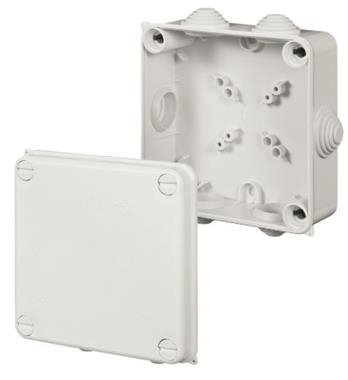 PK-4 PUSZKA INSTALACYJNA NT 135X135X64 IP55 6 DŁAWIKÓW BIAŁY EP-LUX