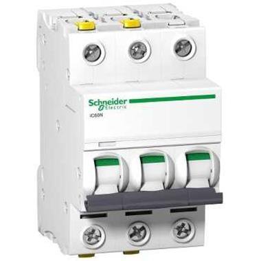 Schneider Electric Wyłącznik nadprądowy Acti9 iC60N-C40-3 C 40A 3-biegunowy, A9F04340