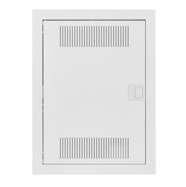 MSF RP ROZDZIELNIA PLASTIKOWA MULTIMEDIALNA PT 28M 2X 12M Z PŁYTĄ IP30 478X358X94 DRZWI METAL BIAŁY