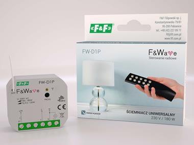FW-D1P RADIOWY ŚCIEMNIACZ UNIWERSALNY DOPUSZKOWY 230V AC FWAVE