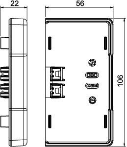 GK-E53100RW KOŃCÓWKA DO RAPID 45-2 100 BIAŁA RAL 9010