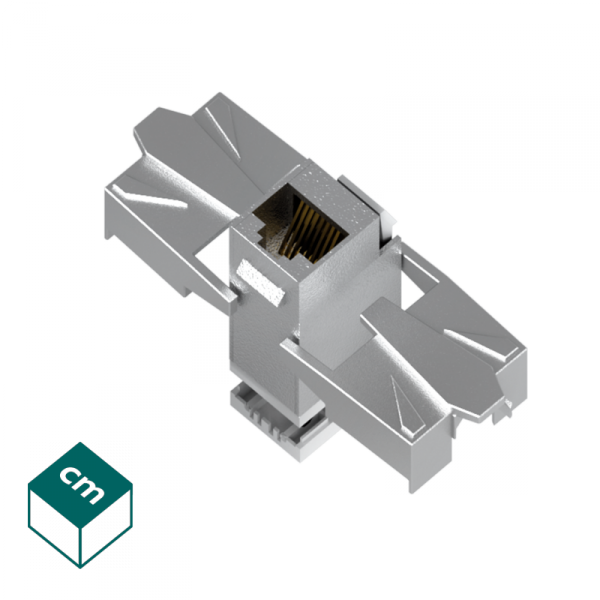 M45 BIAŁY GNIAZDO KOMPUTEROWE 1M 1X UAE 8 F(S)TP RJ 45 KAT.6 BEZNARZĘDZIOWE