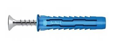 4ALL-08+5060 KOŁEK UNIWERSALNY 4ALL FI 08 MM Z WKRĘTEM 5,0X60 MM  BLS- 50 SZT RAWLPLUG (50 SZT)