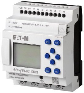 EASY-E4-UC-12RC1 STEROWNIK EASYE4 12-24VDC, 24VAC, 8DI(4AI), 4DO-R, Z WYŚW.