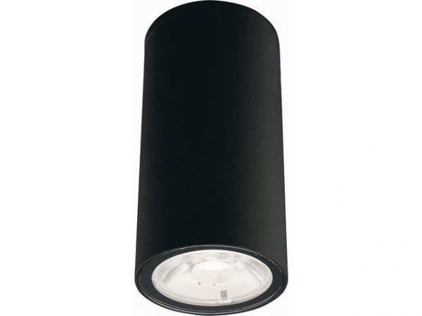 EDESA LED BLACK S CZARNY OPRAWA SUFITOWA TUBA ELEWACYJYJNA LED 3W 3000K 250LM IP54 ALUMINIUM/ SZKŁO