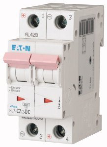 PL7-C2/2-DC WYŁĄCZNIK NADPRĄDOWY C 2A 2P 2M DC 10KA