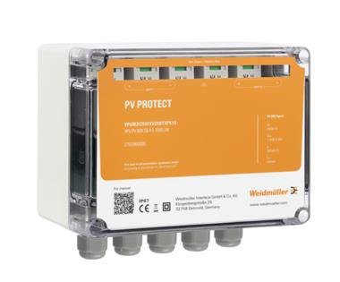 ROZDZIELNICA DC PV PROTECT 2 SEKCJE T1+2  VPU PV BOX CG 1000 2M Z DŁAWIKAMI