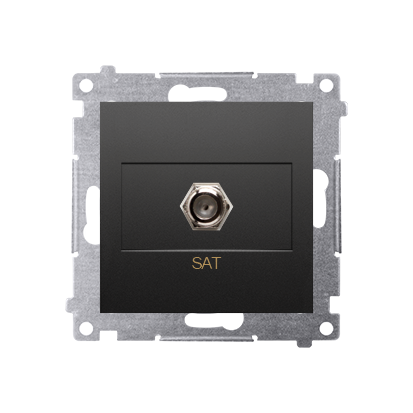 SIMON 54 MODUŁ CZARNY MAT GNIAZDO SAT TYP F