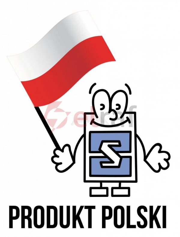 Szafa wisząca SIMPLE 19 4Ux555x400 mm IP20 ściany boczne pełne drzwi z szybą RAL 7035 19-8006SZWS-19-4U-40-DS