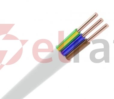 Przewód YDYp 3x2,5 żo 450/750V Ecoinstal /100m/