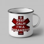 Keep calm I'm a paramedic - kubek metalowy