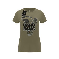 Gang bang fan kolor koszulka damska bawełniana