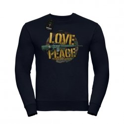 LOVE AND PEACE kolor bluza klasyczna