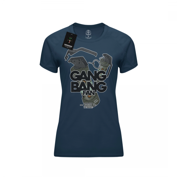 Gang bang fan kolor koszulka damska termoaktywna