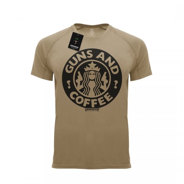 Guns And Coffee koszulka termoaktywna