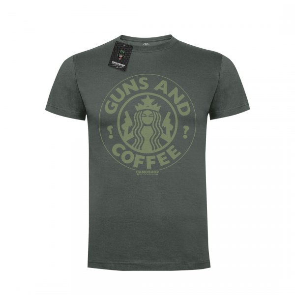 Guns And Coffee koszulka bawełniana