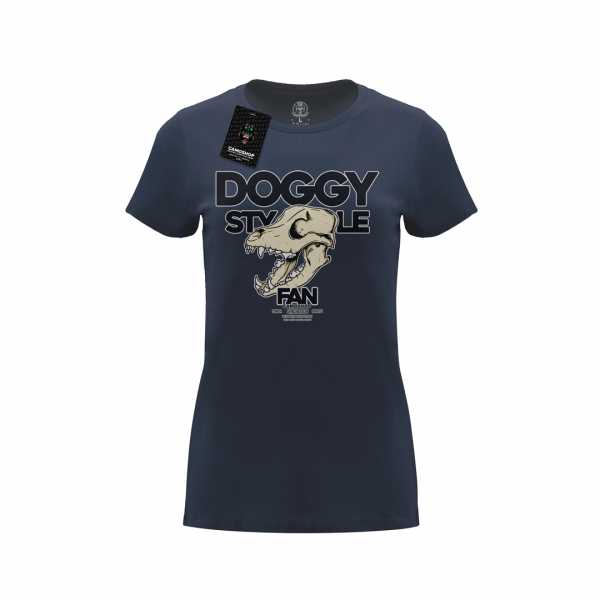 Doggy style fan kolor koszulka damska bawełniana