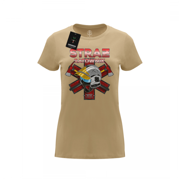 Straż ratownik OSP koszulka damska bawełniana