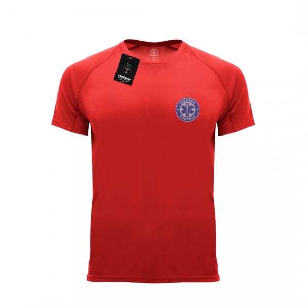 Położna koszulka termoaktywna czerwona