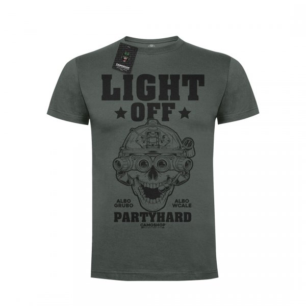 Light off party hard koszulka bawełniana