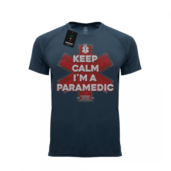 Keep calm I'm a paramedic koszulka termoaktywna