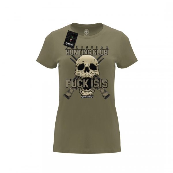 Fuck ISIS koszulka damska bawełniana