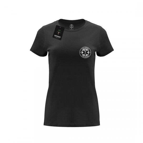 Położna koszulka damska termoaktywna czarna