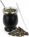 YERBA MATE KUBEK TERMICZNY STAL NIERDZEWNA SŁOMKA SZCZOTKA 230ML BOMBILLA