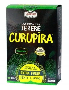 Yerba Mate Laranjeiras Terere Curupira 500g Menta