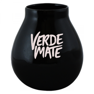 Matero Ceramiczne czarne z logo Verde Mate - PRZECENA