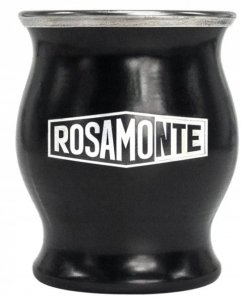 Matero Tykwa Rosamonte Czarne INOX NEGRO 160 ml - do Yerba Mate