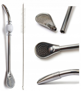 Bombilla nierdzewna INOX Royal Liza Blanco