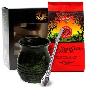 Zestaw Startowy w pudełku Exclusive Yerba Mate Green + Bombilla + Matero