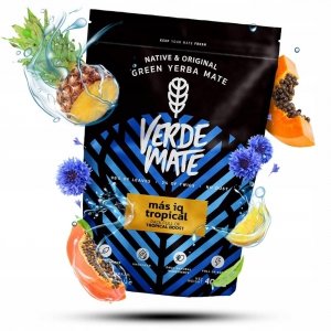 Yerba Verde Mate MAS IQ Tropical 400g Moc Tropików