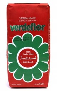 Yerba Mate Verdeflor Tradicional Elaborada Con Palo 0,5kg 500g